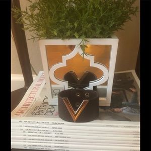 V Brown Cuff Bracelet